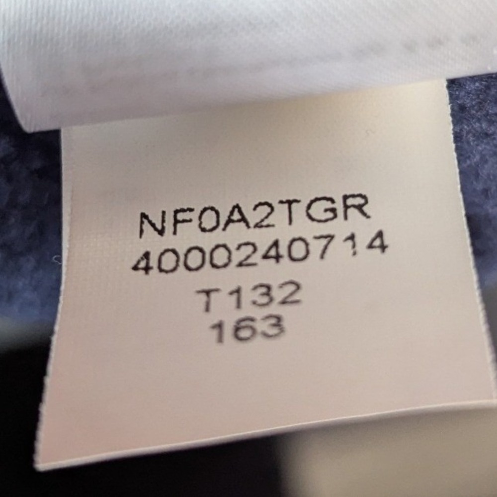 The North Face Mens Extra Large Full Zip Up Hoodie Navy Blue Heathered Fleece - Picture 6 of 13